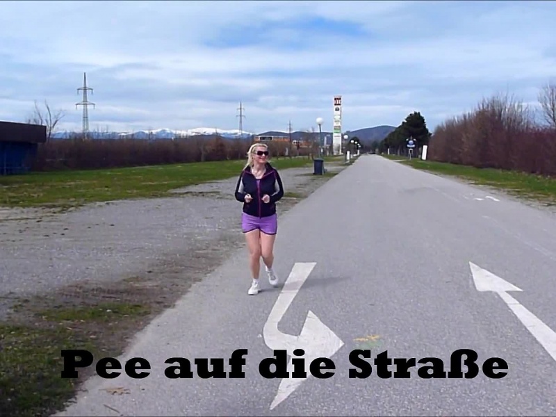 Pee auf die Straße