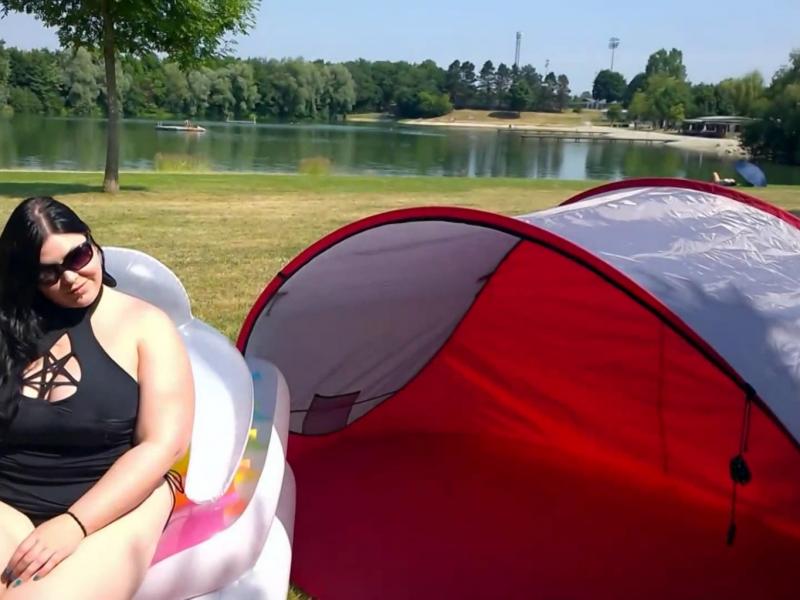 Arschgeil am öffentlichen Badesee!