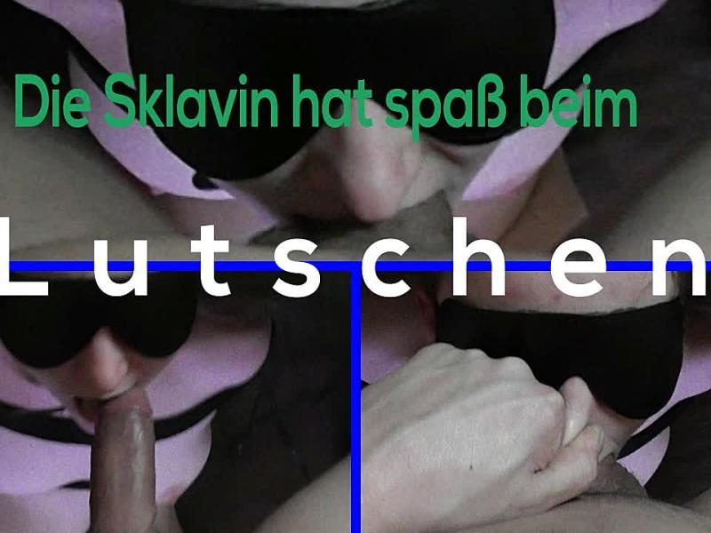 Die Sklavin hat spaß beim Lutschen