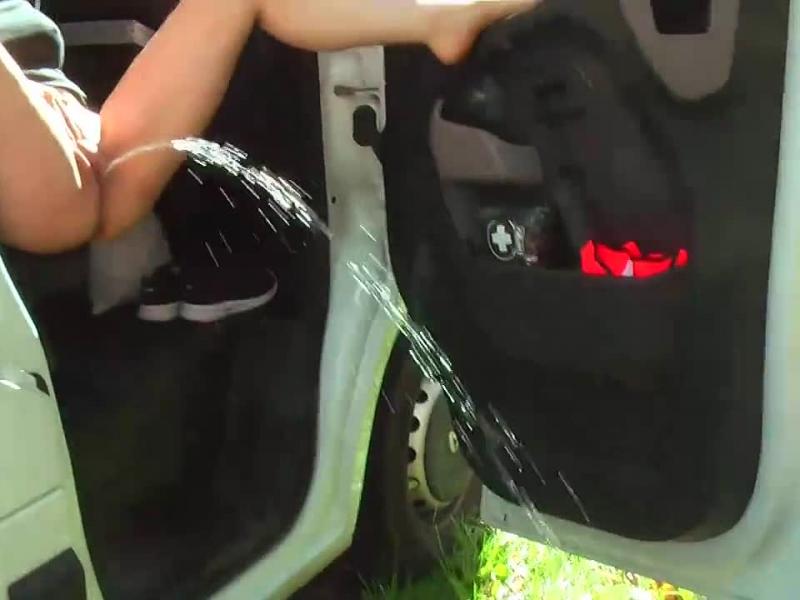 Mein Mega-Pissbogen über das Geländer