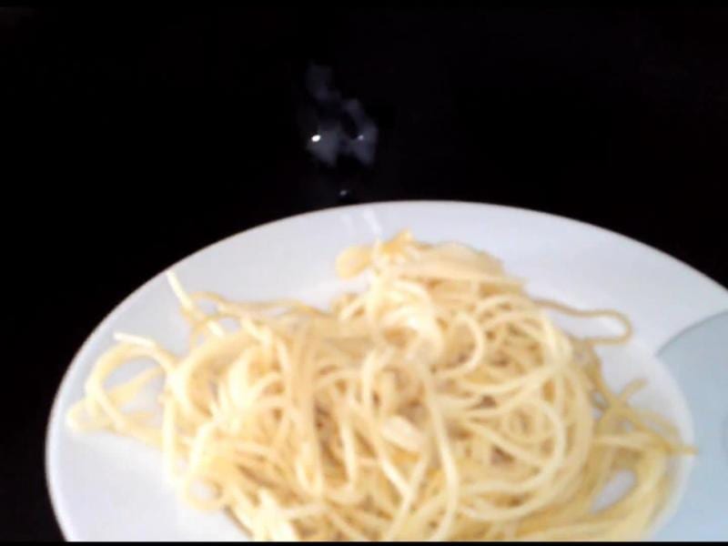 Spaghetti mit Sahne Sauce