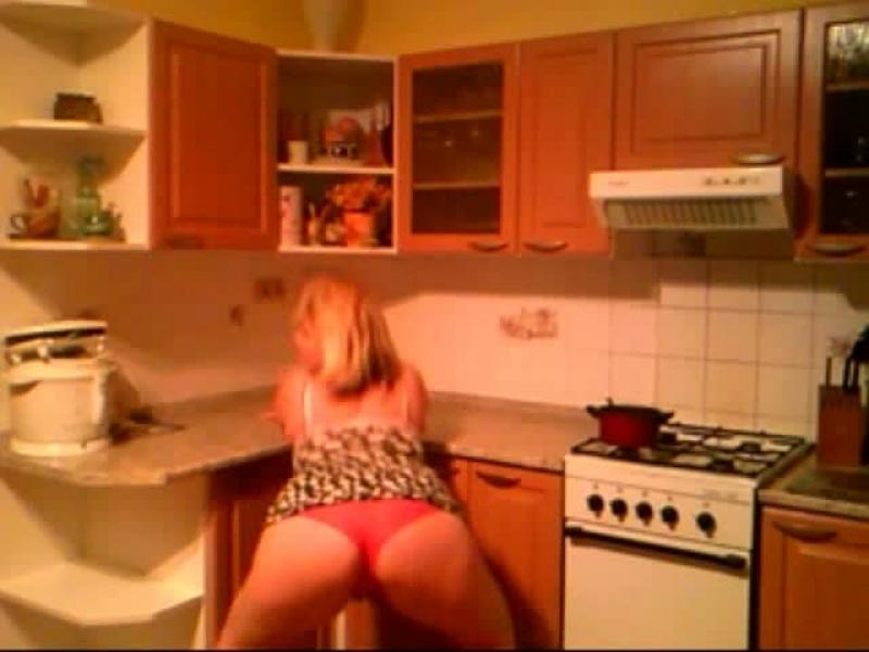 Geil Strip in Küche + ich verwöhne dort