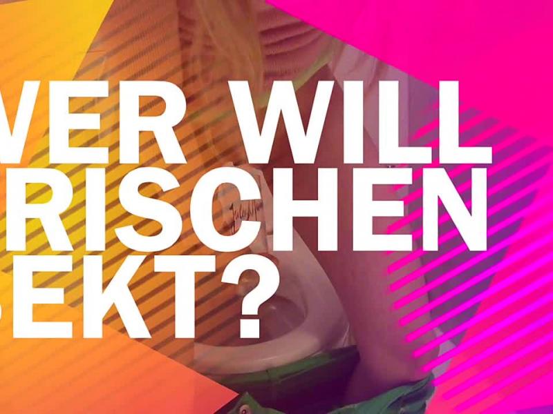 Wer will frischen Sekt?